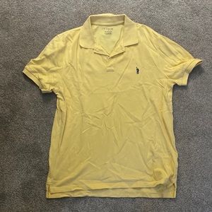 Men’s J Crew Slim Fit Polo, Yellow, Size Large